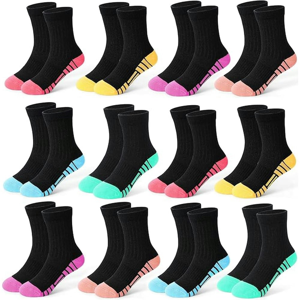 Girls' Crew Socks 12-Pair Pack: $13.59 Girls' Crew Socks 12-Pair Pack: $13.59
