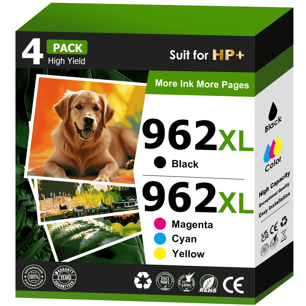 HP 962 Compatible Ink Cartridges 4-Pack: $43.89