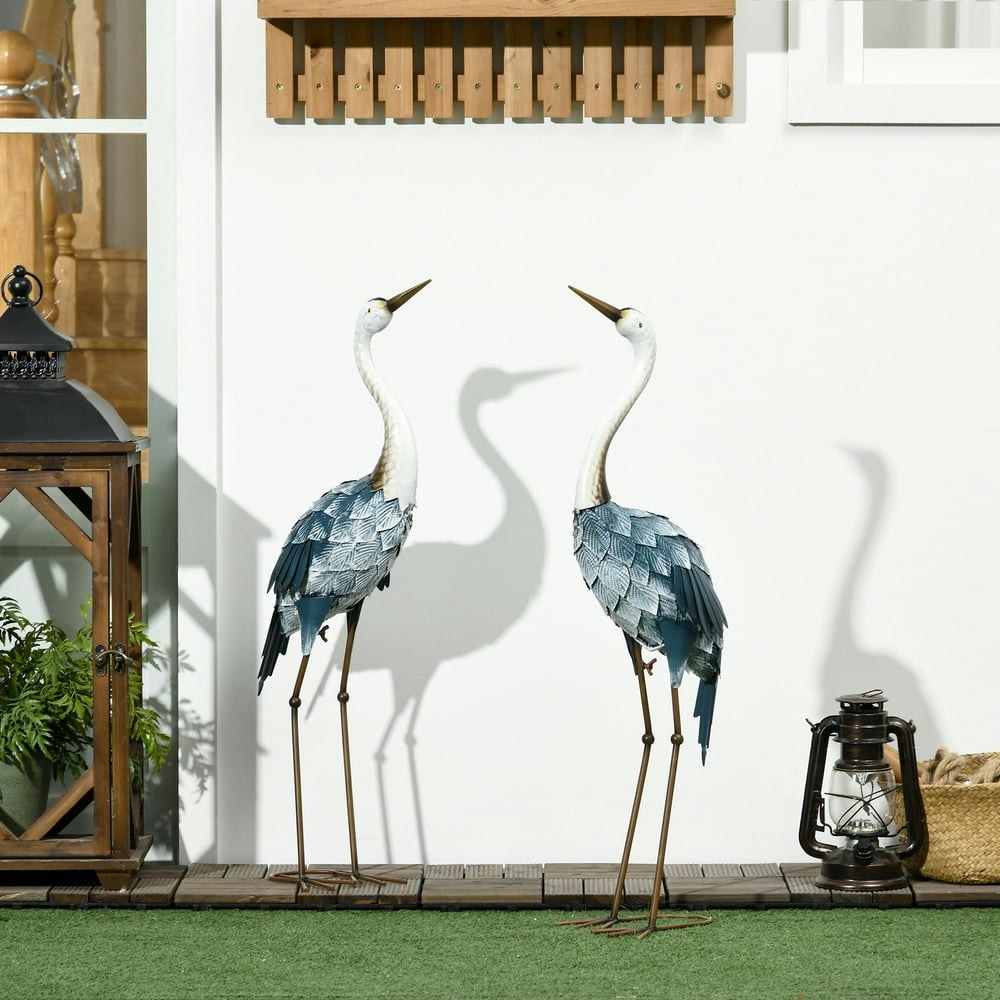 Outsunny Crane Garden Statue Set 2-Pack: $59.39 Outsunny Crane Garden Statue Set 2-Pack: $59.39
