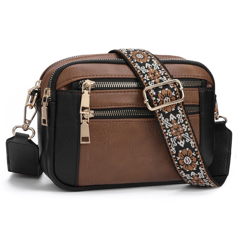 GaekeaO Women's Leather Crossbody Bag: $26.45