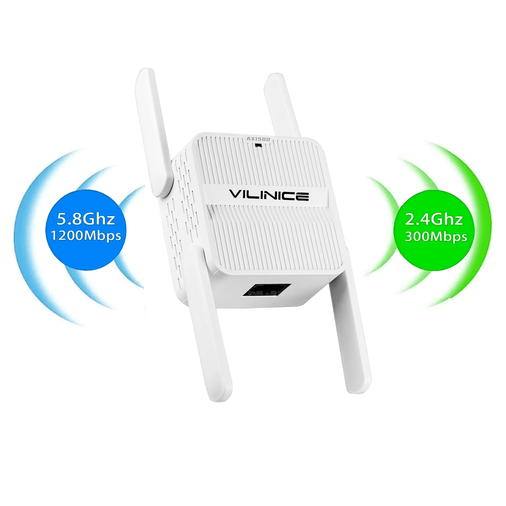 Vilinice WiFi 6 Dual-Band Range Extender with Ethernet Port: $25.19