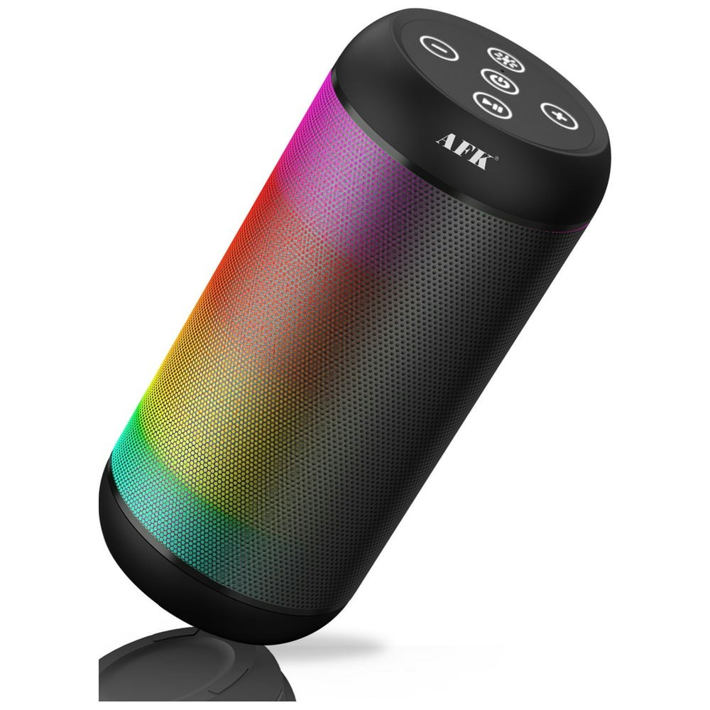Bluetooth Speaker with Lights 15W Portable Speaker: $10.79