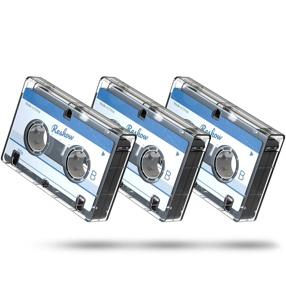 Reshow MC-60 60-Minute Dictation Microcassette Tapes 3-Pack: $14.39