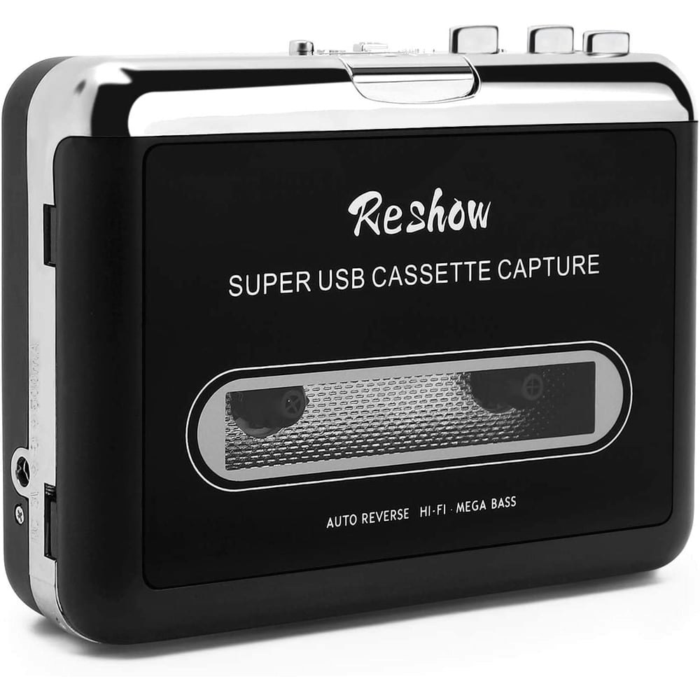 Reshow Portable Cassette-to-MP3 USB Converter Player: $33.29 Reshow Portable Cassette-to-MP3 USB Converter Player: $33.29