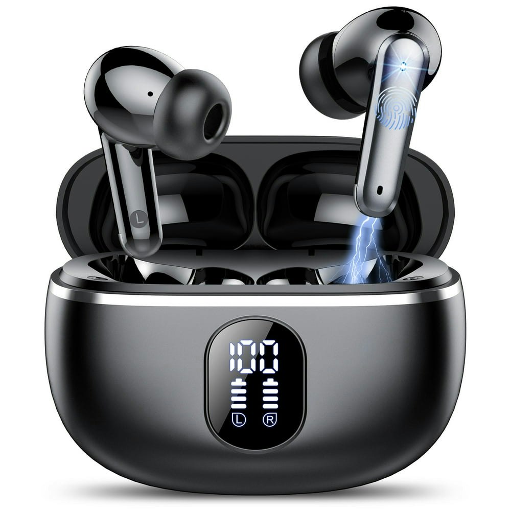 Wireless Earbuds with Charging Case: $15.99