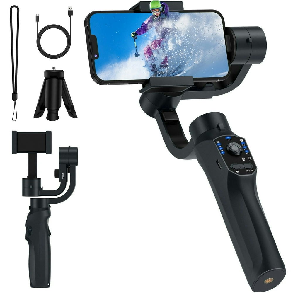 Delpattern 3-Axis Smartphone Gimbal Stabilizer with Face Tracking: $59.97