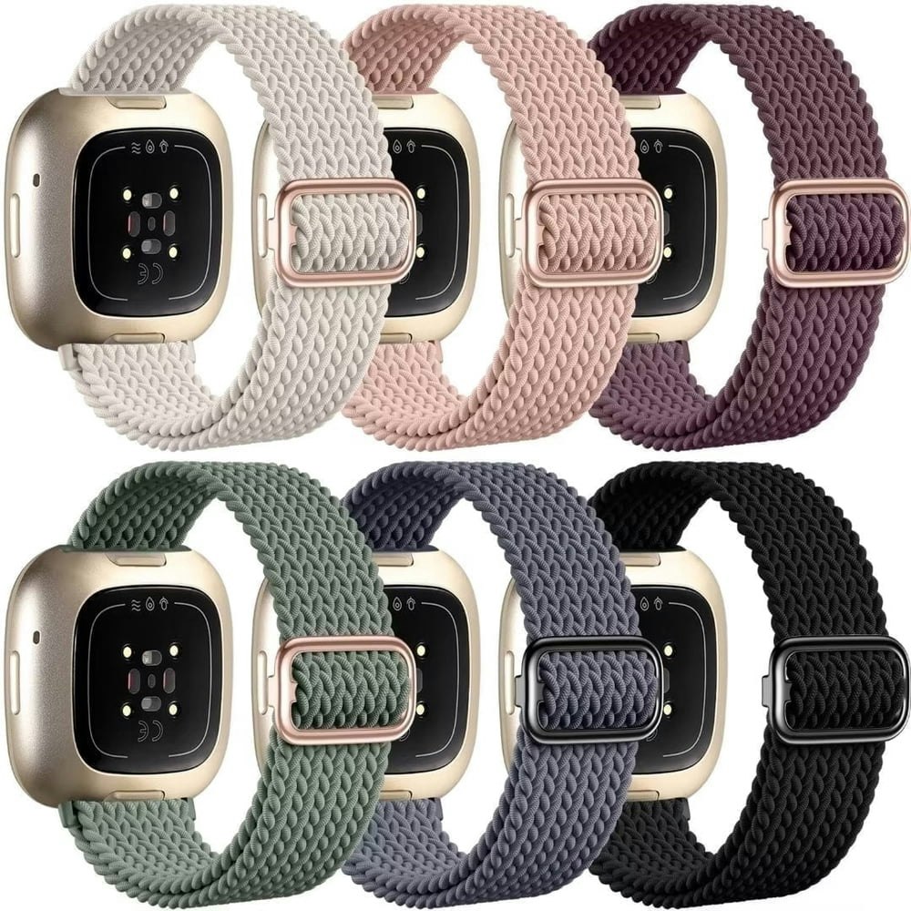 Comvin Braided Elastic Band for Fitbit Versa 4 Versa 3 Sense Sense 2 6-Pack: $13.19 Comvin Braided Elastic Band for Fitbit Versa 4 Versa 3 Sense Sense 2 6-Pack: $13.19