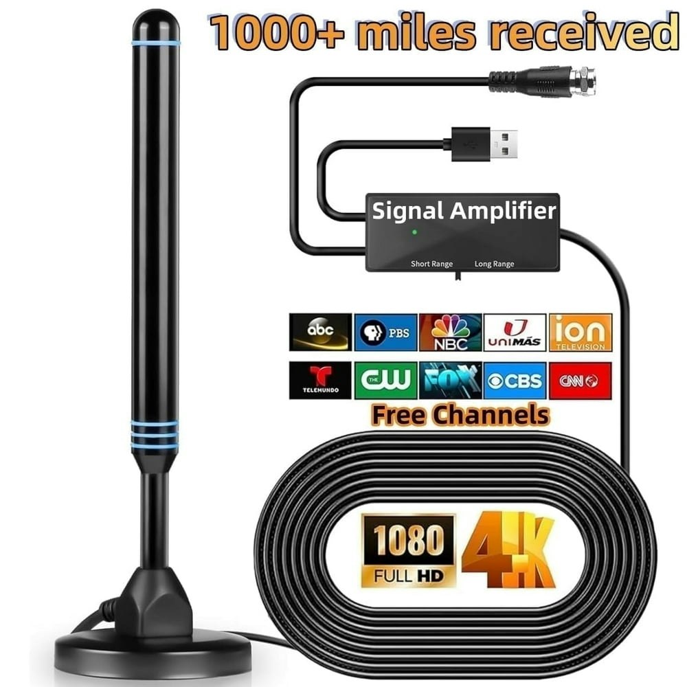 Indoor TV Antenna with Amplifier Signal Booster: $22.99 Indoor TV Antenna with Amplifier Signal Booster: $22.99