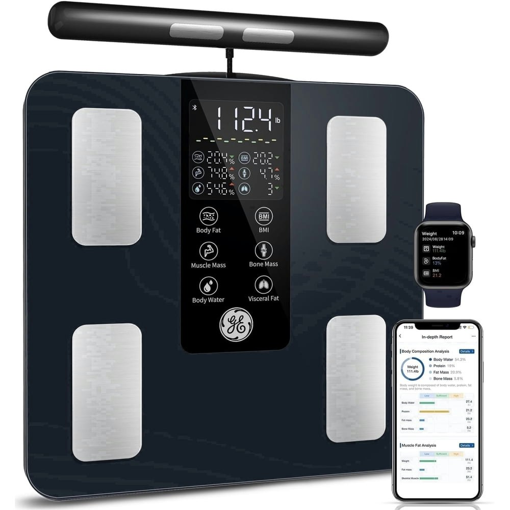 GE 8-Electrode Bluetooth Smart Body Fat Scale: $65.09 GE 8-Electrode Bluetooth Smart Body Fat Scale: $65.09