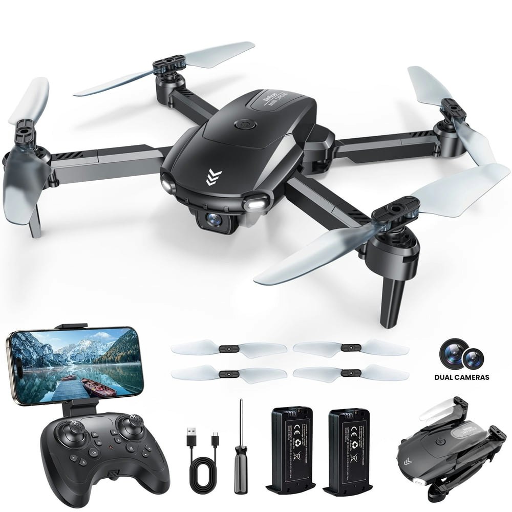 Auoshi Dual Lens Foldable FPV Camera Drone: $33.79 Auoshi Dual Lens Foldable FPV Camera Drone: $33.79