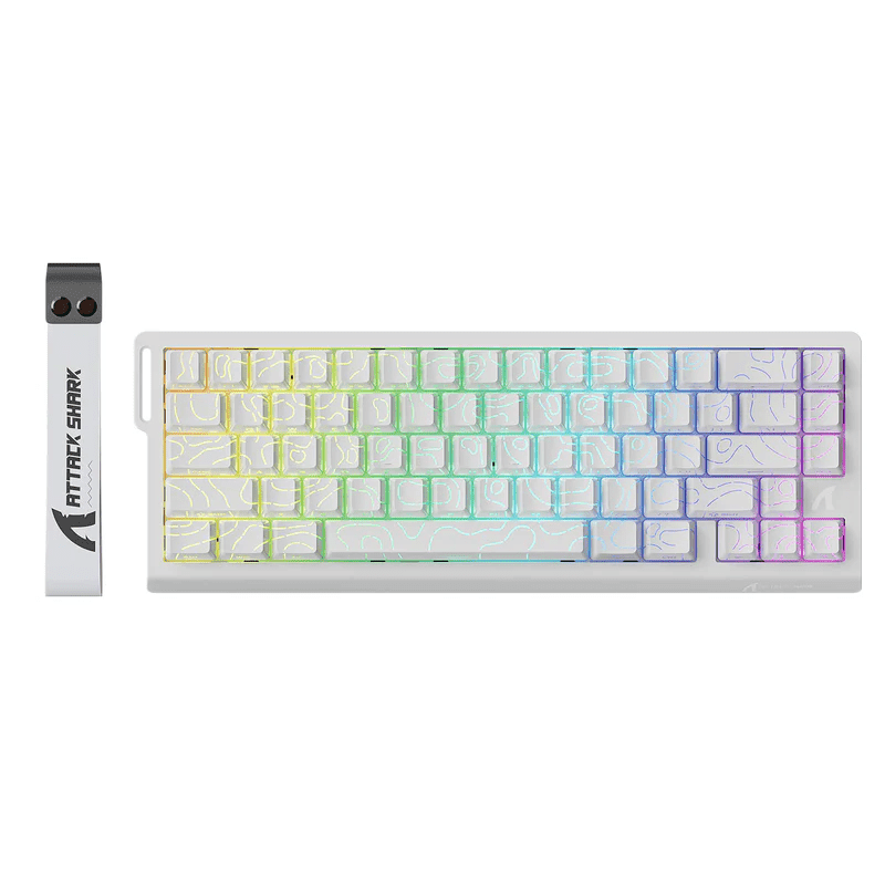 Attack Shark X68 HE Rapid Trigger 60% Wired Magnetic Keyboard: $51.29
