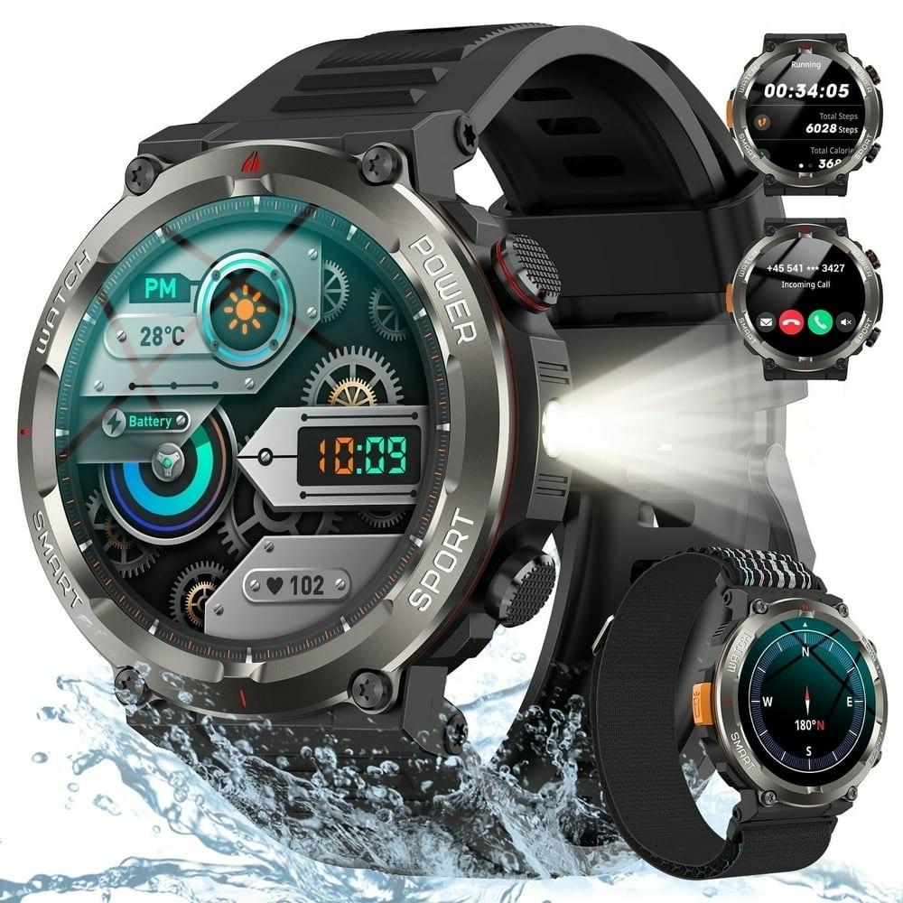 Blackview 1.45" Outdoor Waterproof Smart Watch with Calling and Flashlight: $29.33 Blackview 1.45" Outdoor Waterproof Smart Watch with Calling and Flashlight: $29.33