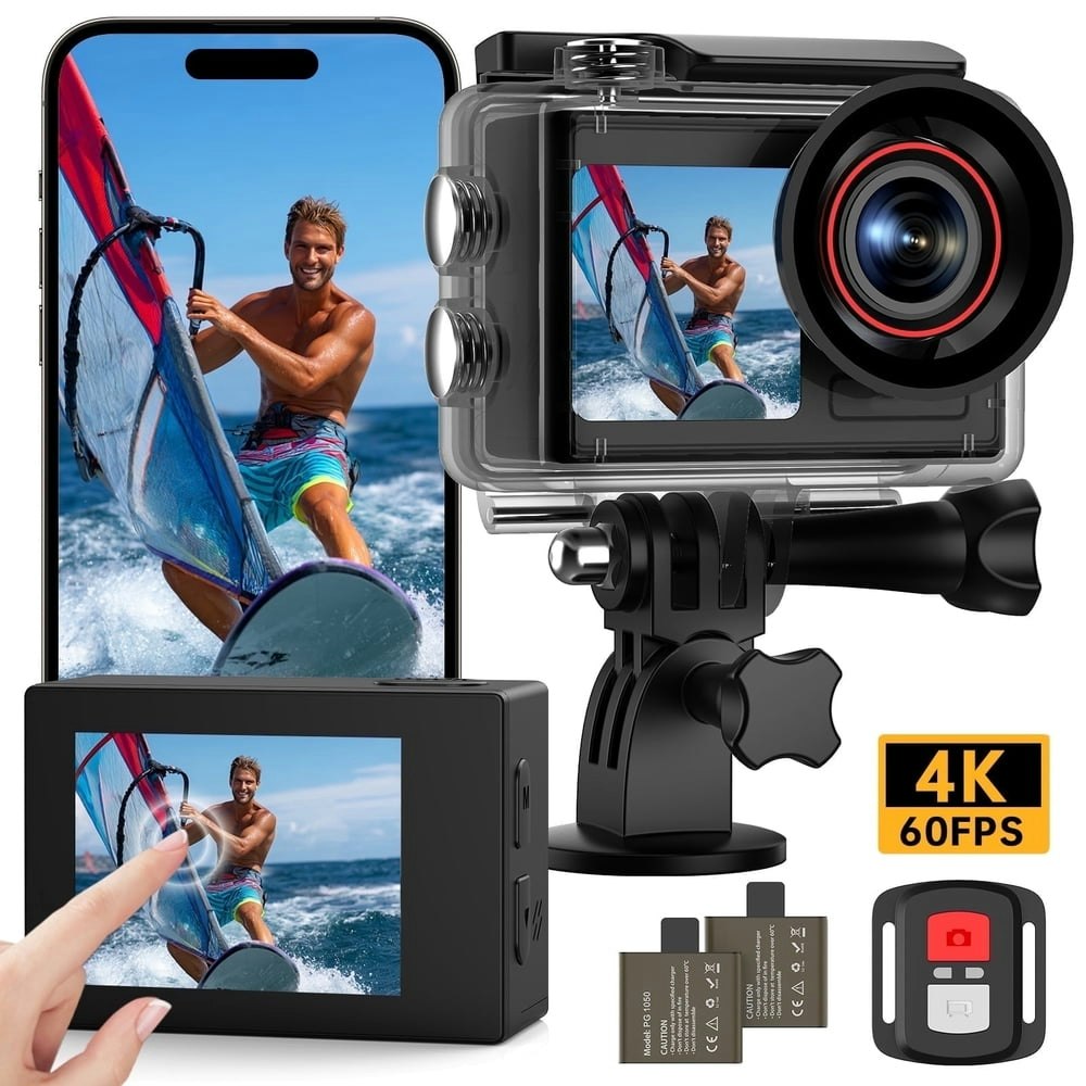 4K Action Camera 64GB Card 2-Battery Kit: $53.79 4K Action Camera 64GB Card 2-Battery Kit: $53.79