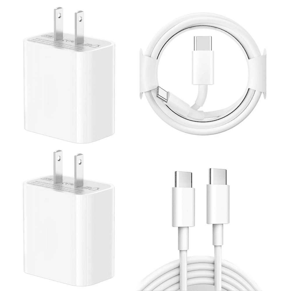 USB C iPhone Charger 20W 2-Pack with 6ft Cable: $11.28