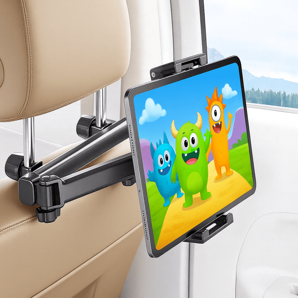 Cyrico Adjustable Tablet Car Headrest Holder 3-in-1 Extension Arm for 4.7-12.9" Devices: $15.29