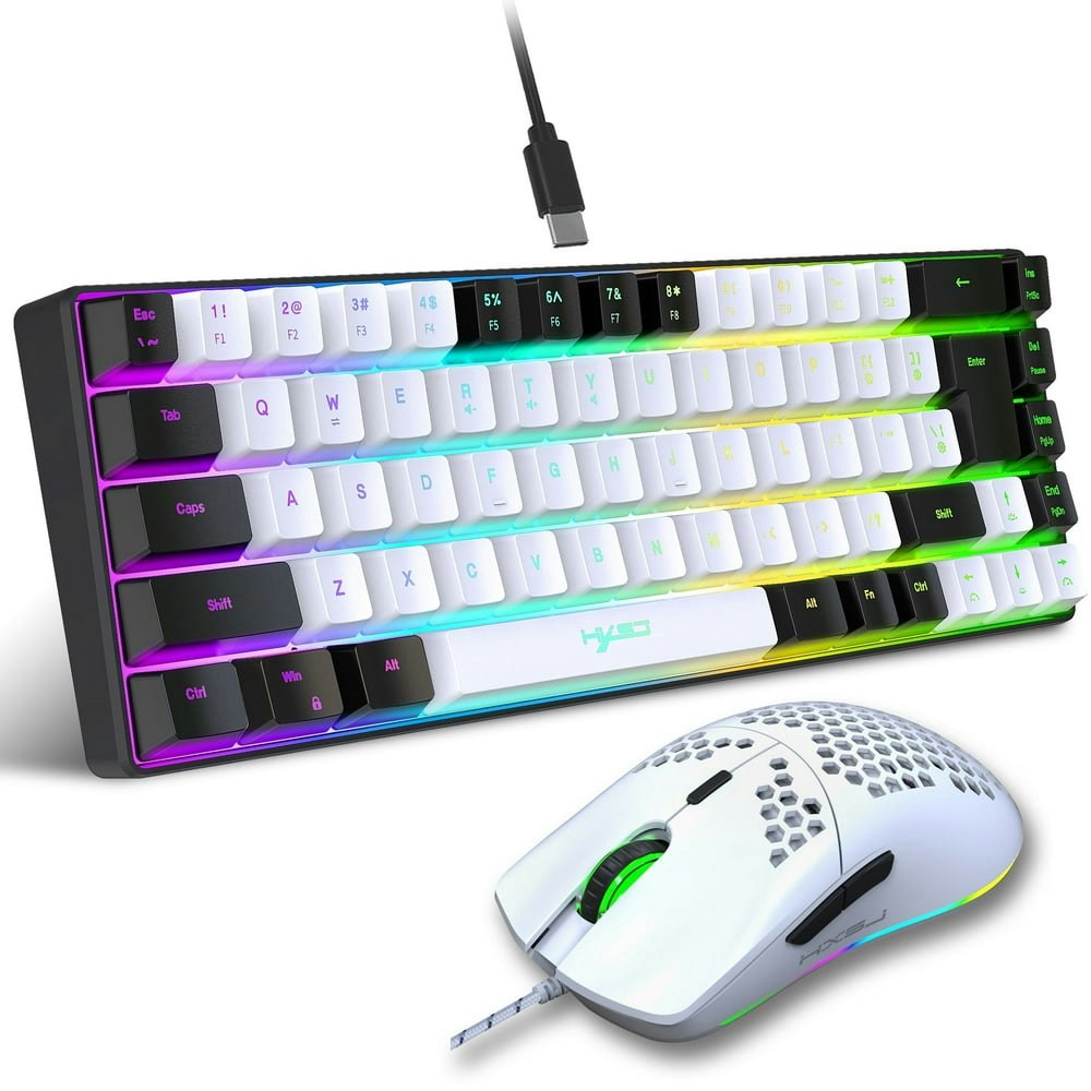 UVQYC RGB Backlit Gaming Keyboard and Mouse Combo: $34.38