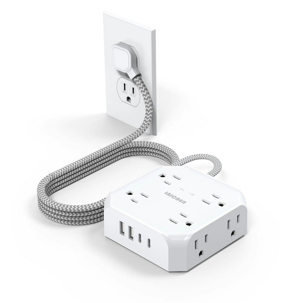 Lajcaen 8-Outlet Surge Protector Power Strip with 4 USB Ports 5 Ft: $10.59 Lajcaen 8-Outlet Surge Protector Power Strip with 4 USB Ports 5 Ft: $10.59
