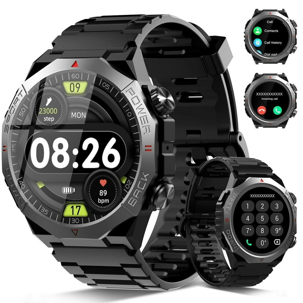 Rugged Smartwatch 1.39" Bluetooth Call Black: $26.99 Rugged Smartwatch 1.39" Bluetooth Call Black: $26.99