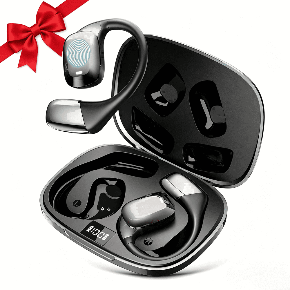 AI Translation Earbuds Real-Time 144-Language Open-Ear Translator for iOS and Android: $24.49