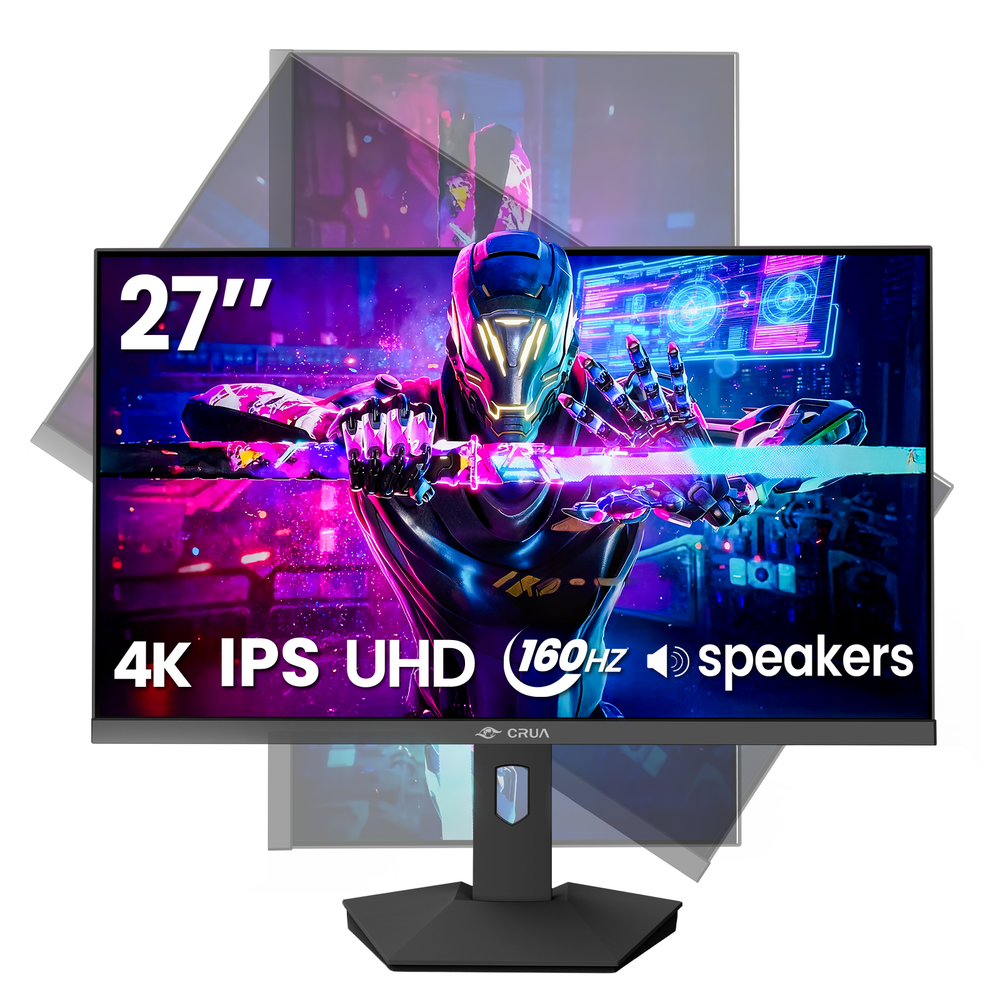 CRUA 27" 4K HDR IPS FreeSync Monitor: $189.89