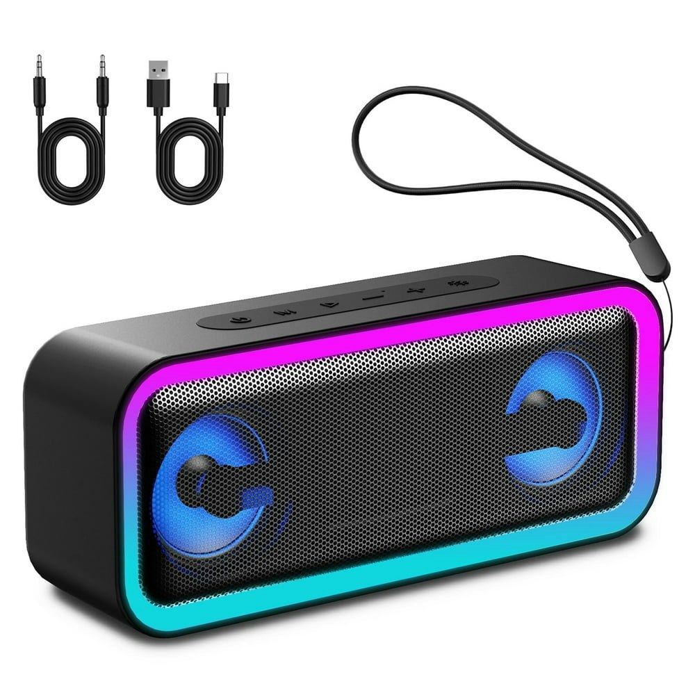 Portable 40W Bluetooth Speaker with LED Lights 30H Playtime: $26.99
