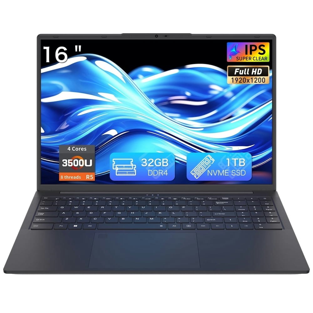Auusda 16" Business Laptop Windows 11 Pro 32GB 1TB SSD Ryzen 3500U Fingerprint Laptop: $476.99 Auusda 16" Business Laptop Windows 11 Pro 32GB 1TB SSD Ryzen 3500U Fingerprint Laptop: $476.99