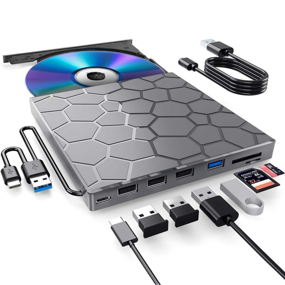 External USB 3.0 CD/DVD Drive for Laptop: $28.59