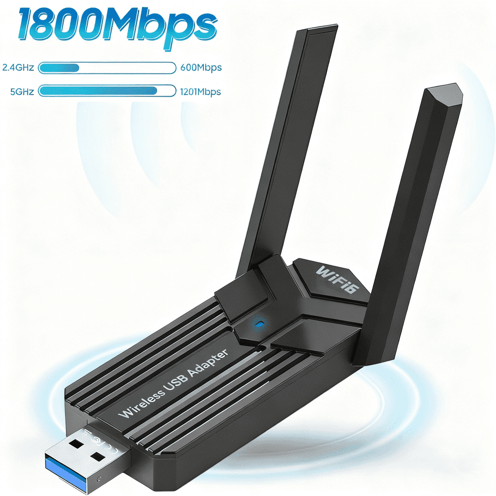 Jous USB Dual-Band Wi-Fi Adapter 1800Mbps USB 3.0: $19.69