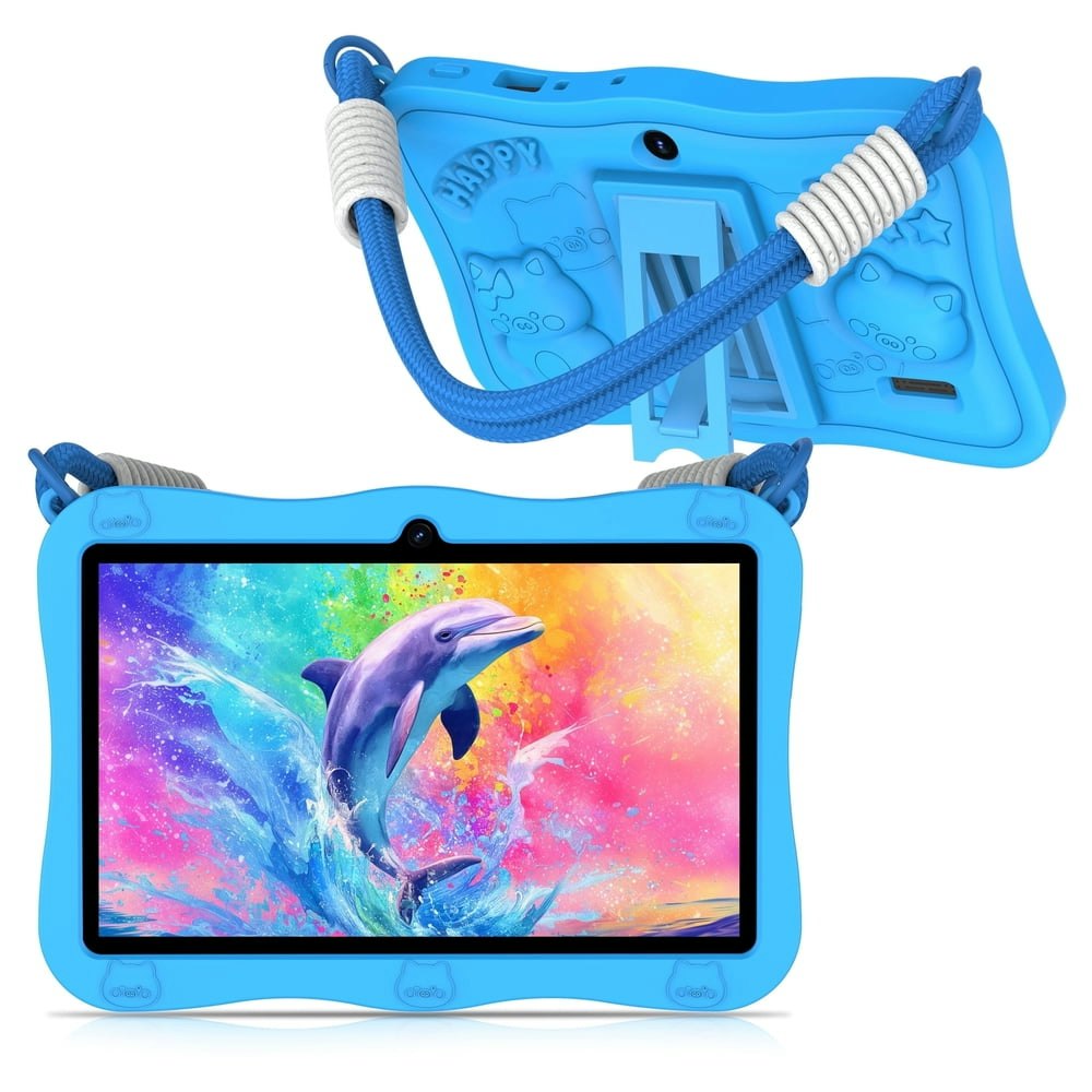 QunyiCo Kids Tablet 7" 32GB Android 13 Blue: $43.99