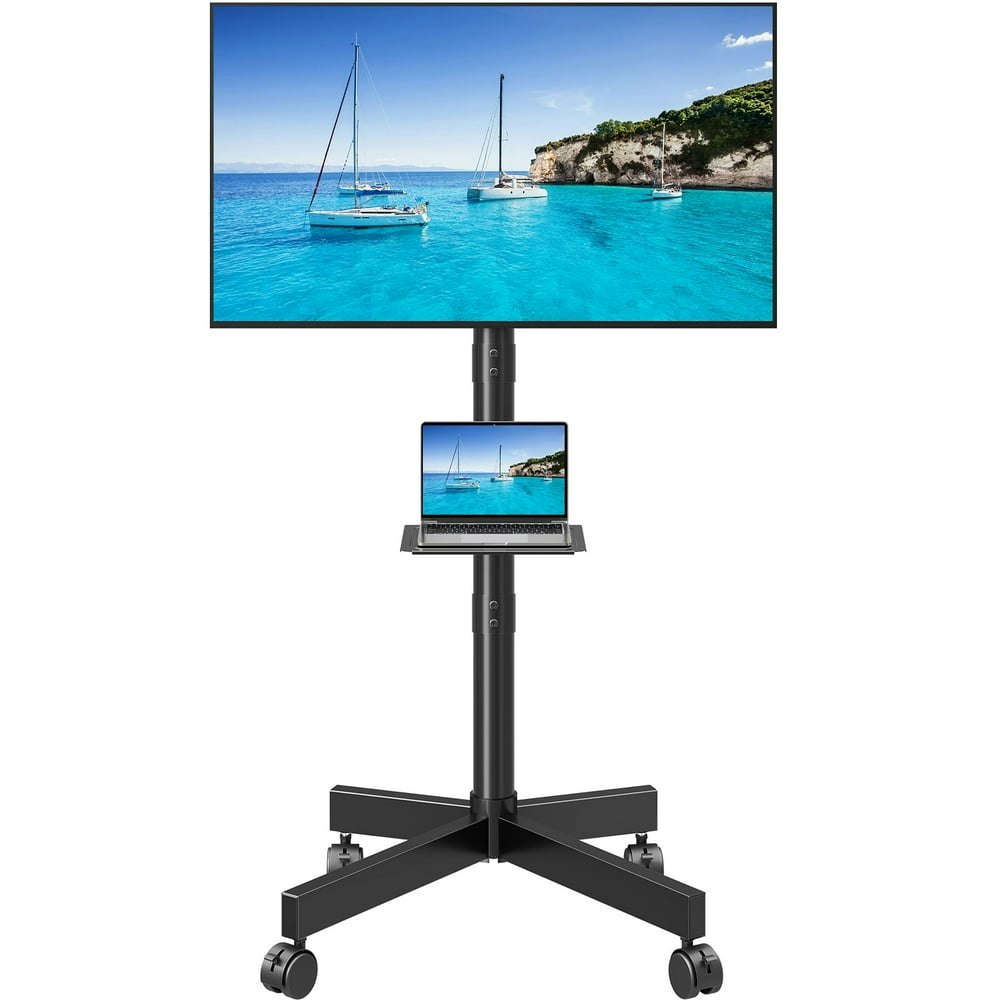 Mount Pro Mobile Rolling TV Stand for 23-60" TVs: $39.93