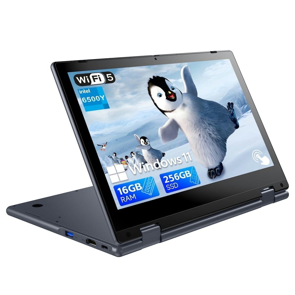 Hyyuo 2-in-1 11.6" Touchscreen Convertible Laptop 16GB 256GB Windows 11: $259.79 Hyyuo 2-in-1 11.6" Touchscreen Convertible Laptop 16GB 256GB Windows 11: $259.79