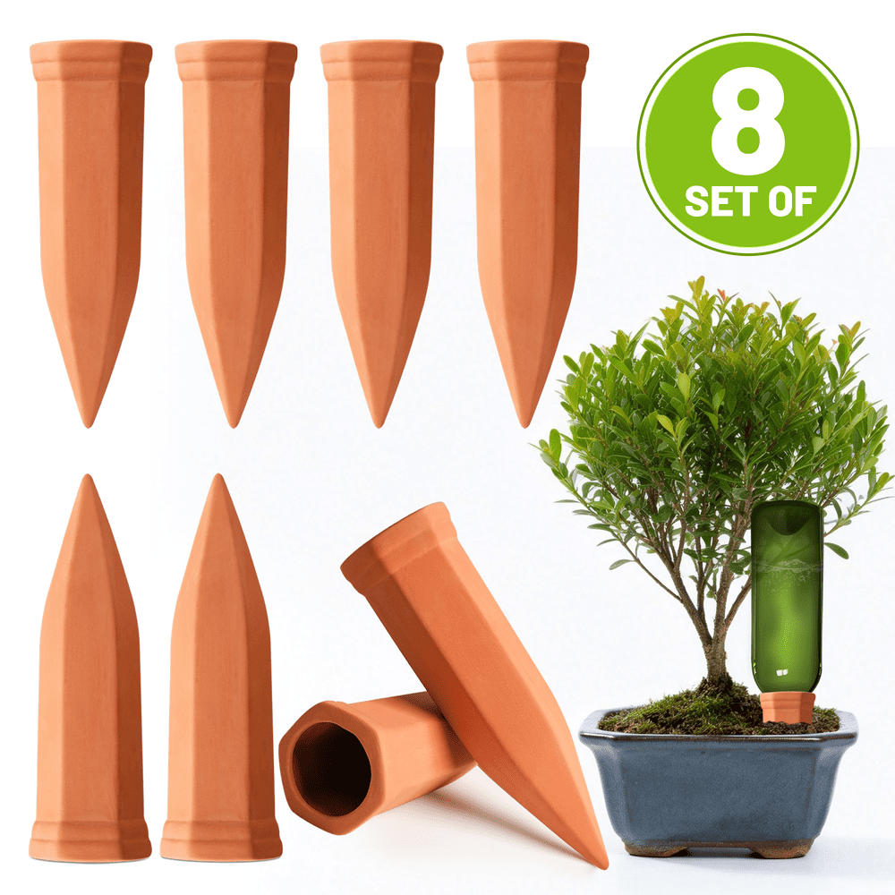 Terracotta Plant Watering Stakes 8-Pack: $17.99 Terracotta Plant Watering Stakes 8-Pack: $17.99