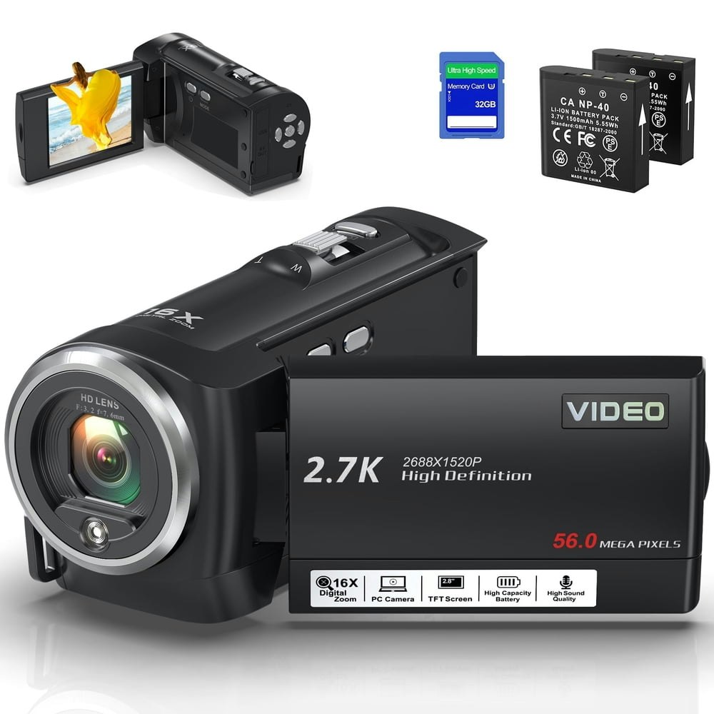 2.7K Vlogging Camcorder Camera for YouTube: $44.99 2.7K Vlogging Camcorder Camera for YouTube: $44.99