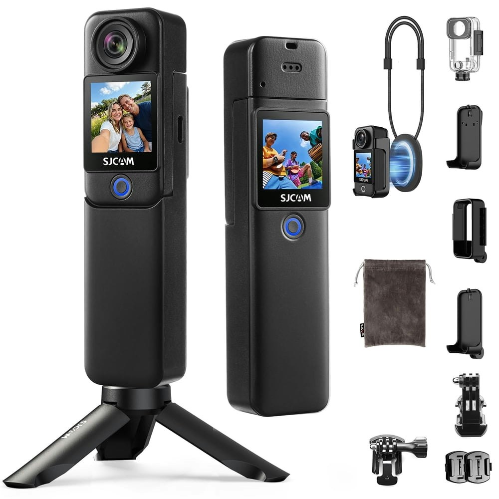 SJCAM C300 4K Pocket Action Camera Vlogging Combo: $135.47