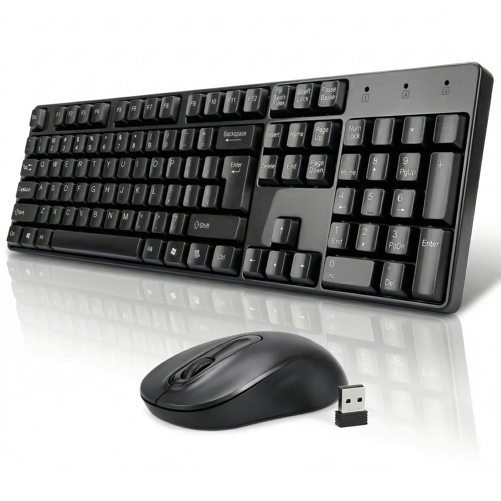 Sanptent Wireless Keyboard and Mouse Combo: $17.99
