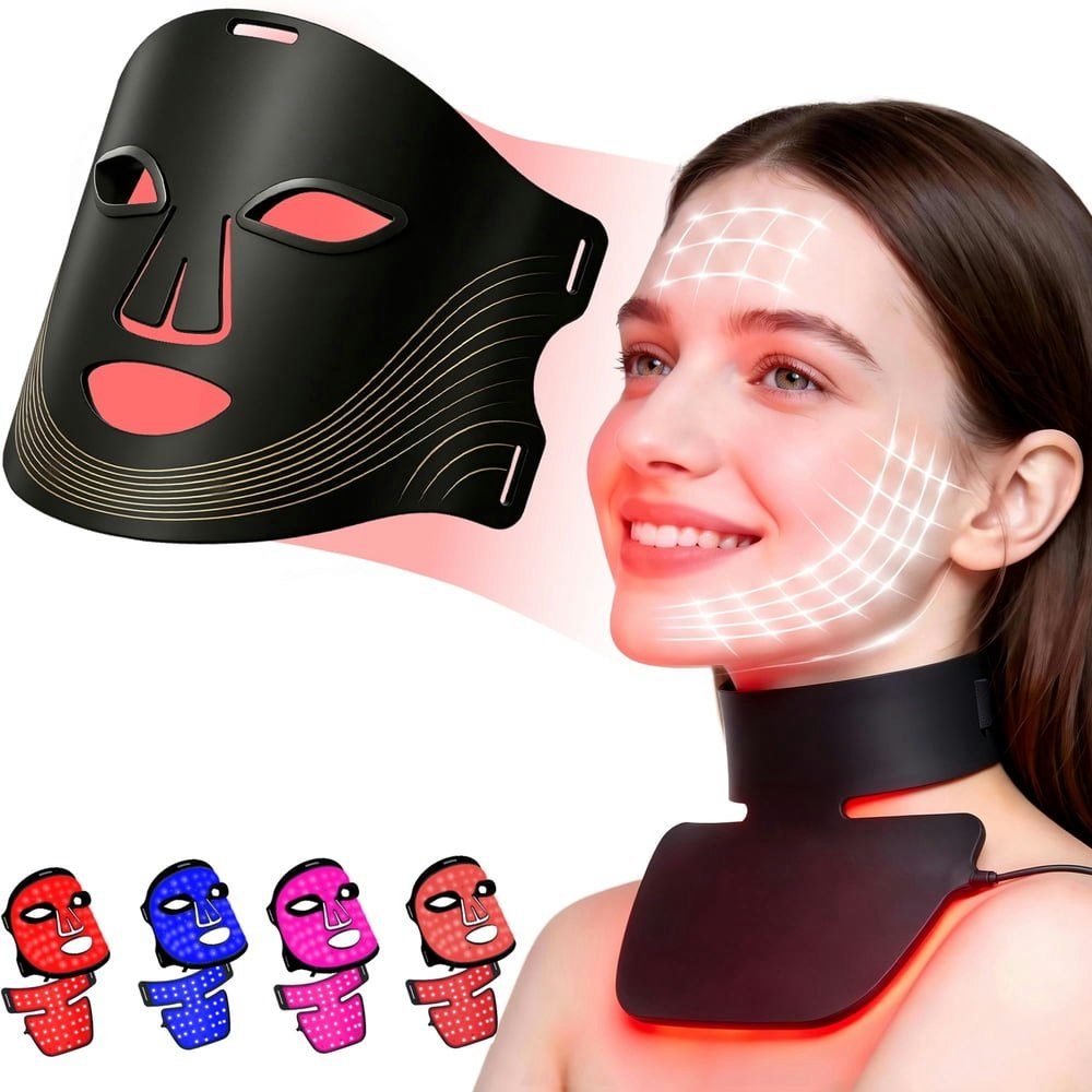 Morfone Red & Infrared Light Therapy Face and Neck Mask: $125.99