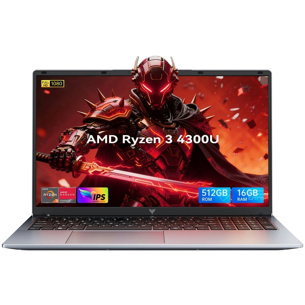 17" FHD Ryzen 4300U Laptop 16GB 512GB SSD Windows 11 Pro: $399.99