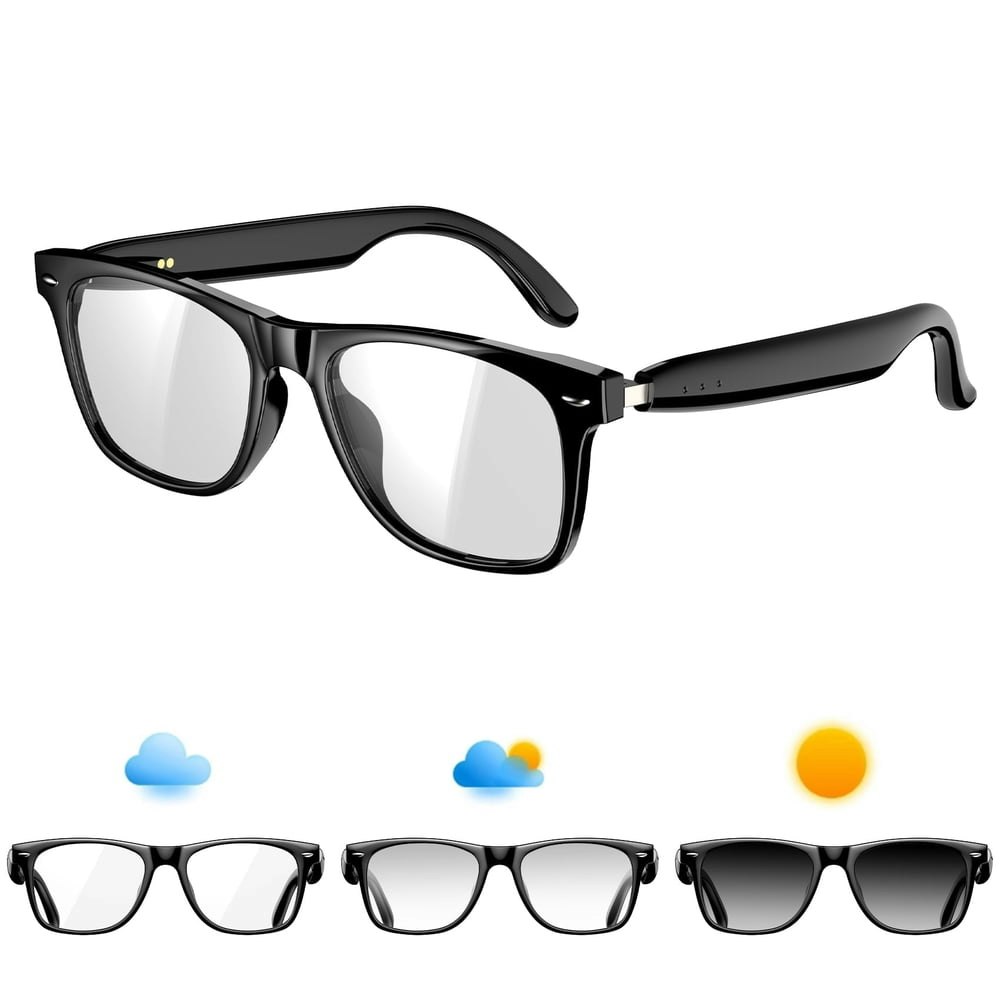Blackview Smart Glasses with Voice Control and Photochromic Lenses: $20.99