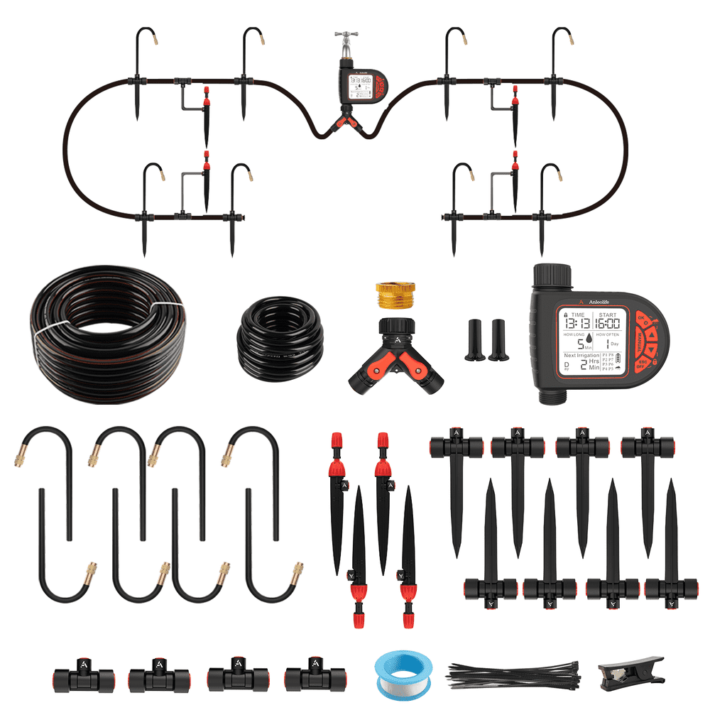 Automatic Drip Irrigation Kit 82.4FT with Water Timer: $61.09 Automatic Drip Irrigation Kit 82.4FT with Water Timer: $61.09
