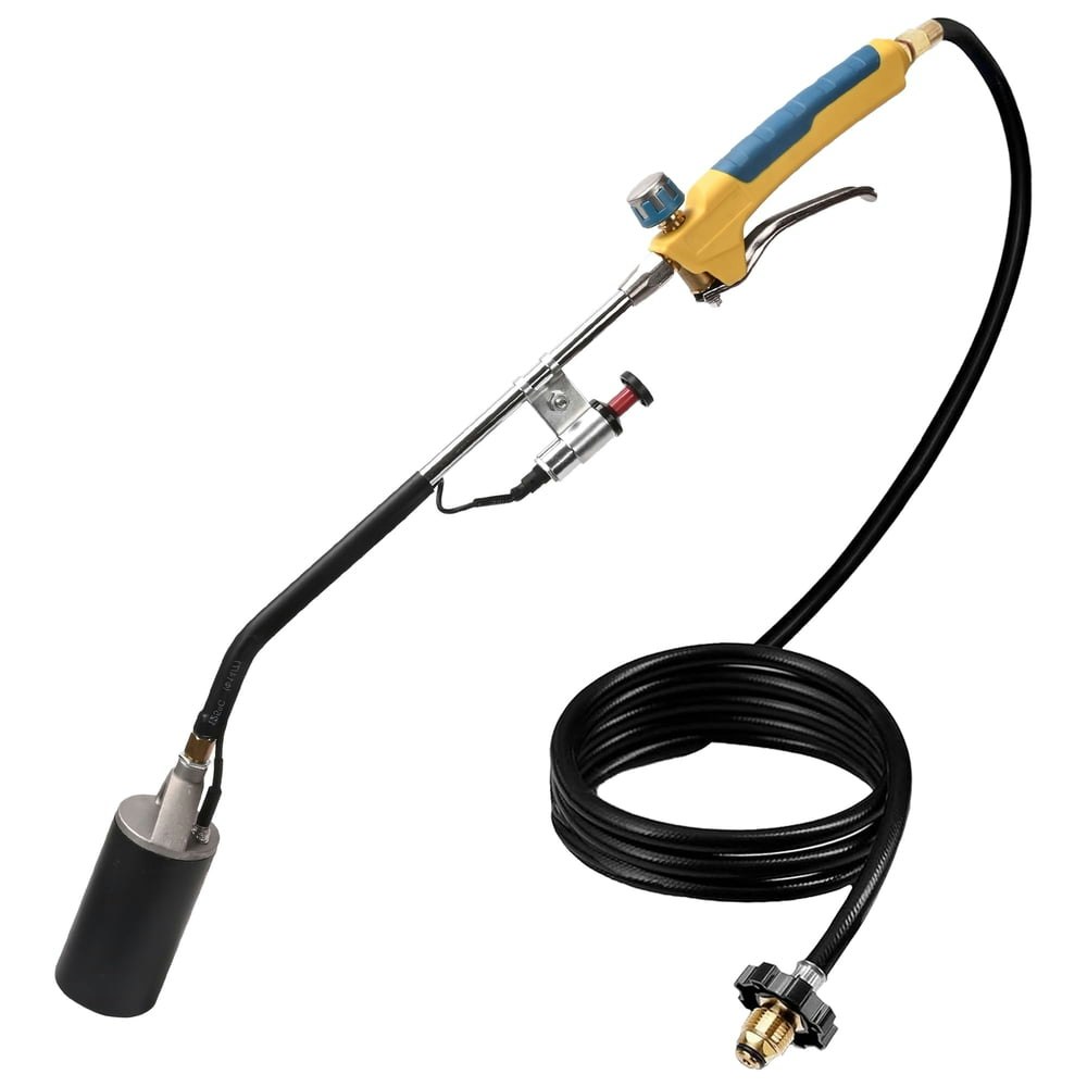 Xwyxstg 340,000-BTU Propane Weed Burner Torch Kit with 10-ft Hose and Piezo Igniter: $31.99