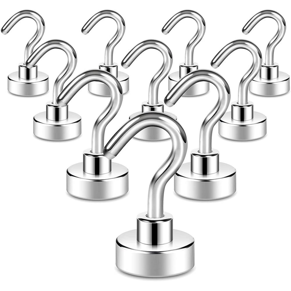 Niyattn 22-lb Magnetic Hooks 10-Pack: $10.75 Niyattn 22-lb Magnetic Hooks 10-Pack: $10.75