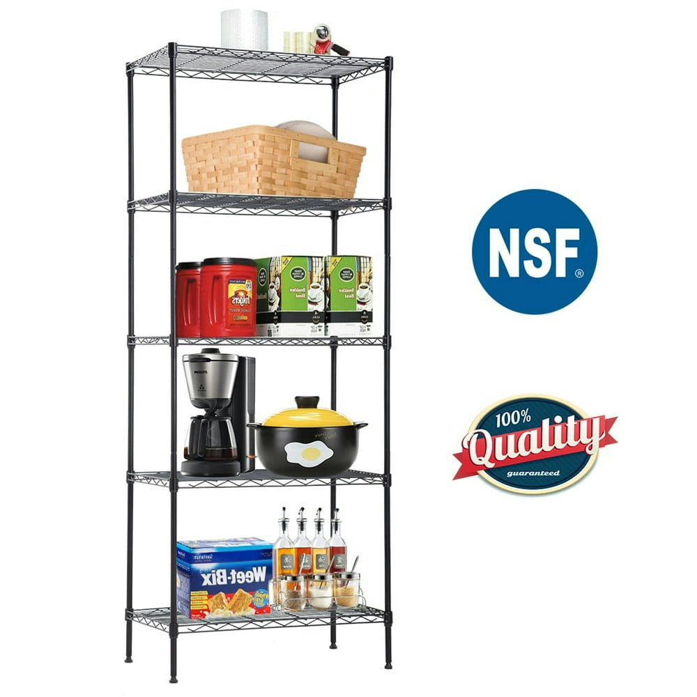FDW 5-Shelf Metal Freestanding Shelves 24\" x 14\" x 60\": $36.99 FDW 5-Shelf Metal Freestanding Shelves 24\" x 14\" x 60\": $36.99