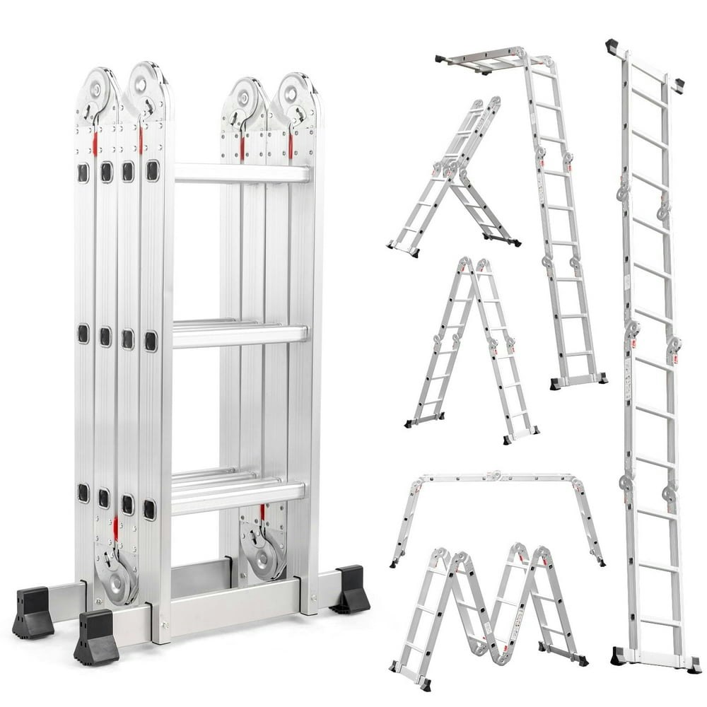 Ktaxon 12.5ft 7-in-1 Multi-Purpose Scaffold Ladder: $86.99