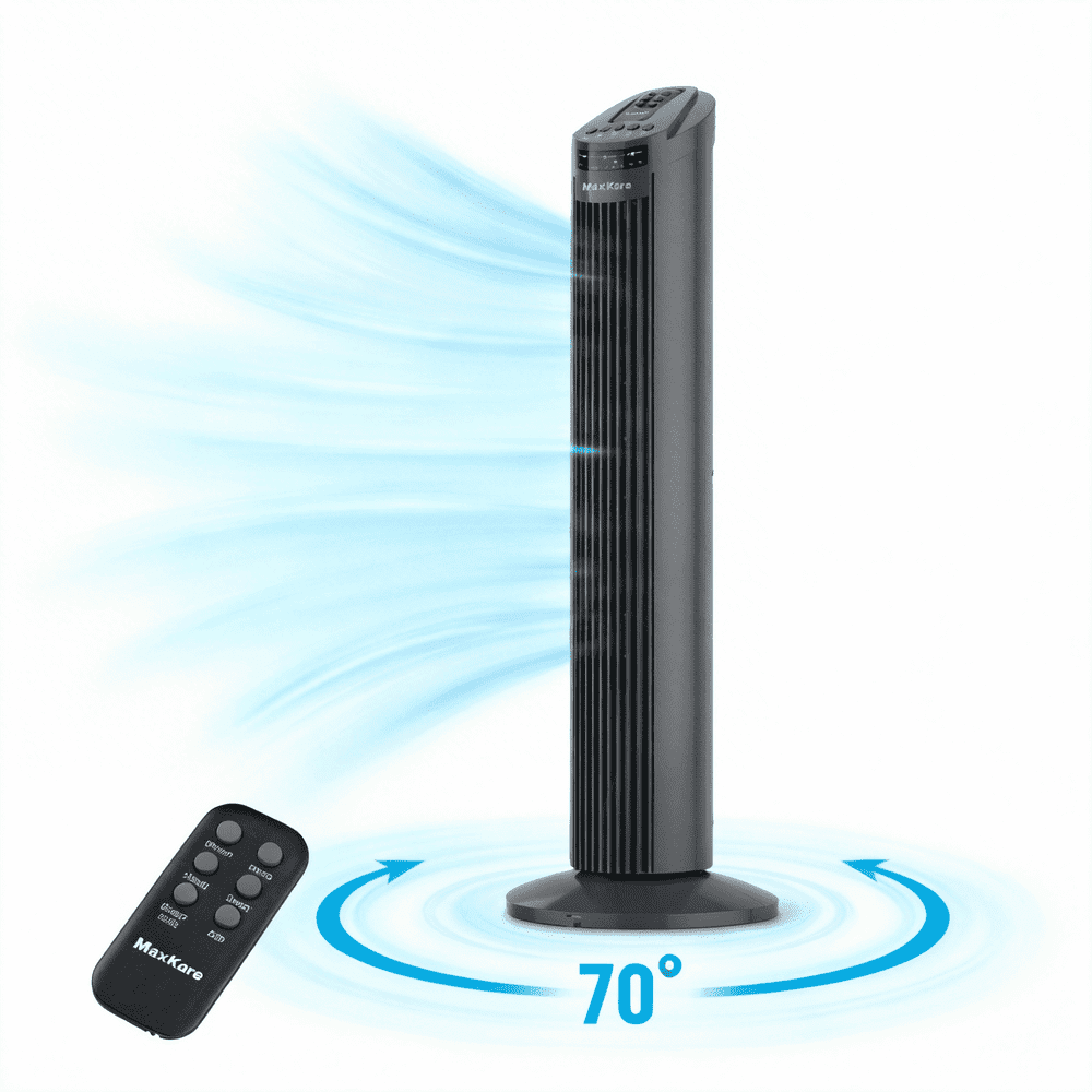 MaxKare 30" Oscillating Tower Fan with Remote Control: $38.99
