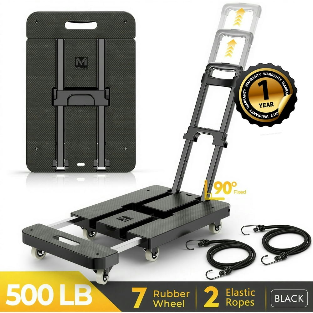 M Buder Folding Hand Truck 500-Lb. Dolly Cart with 6 Wheels: $42.89 M Buder Folding Hand Truck 500-Lb. Dolly Cart with 6 Wheels: $42.89