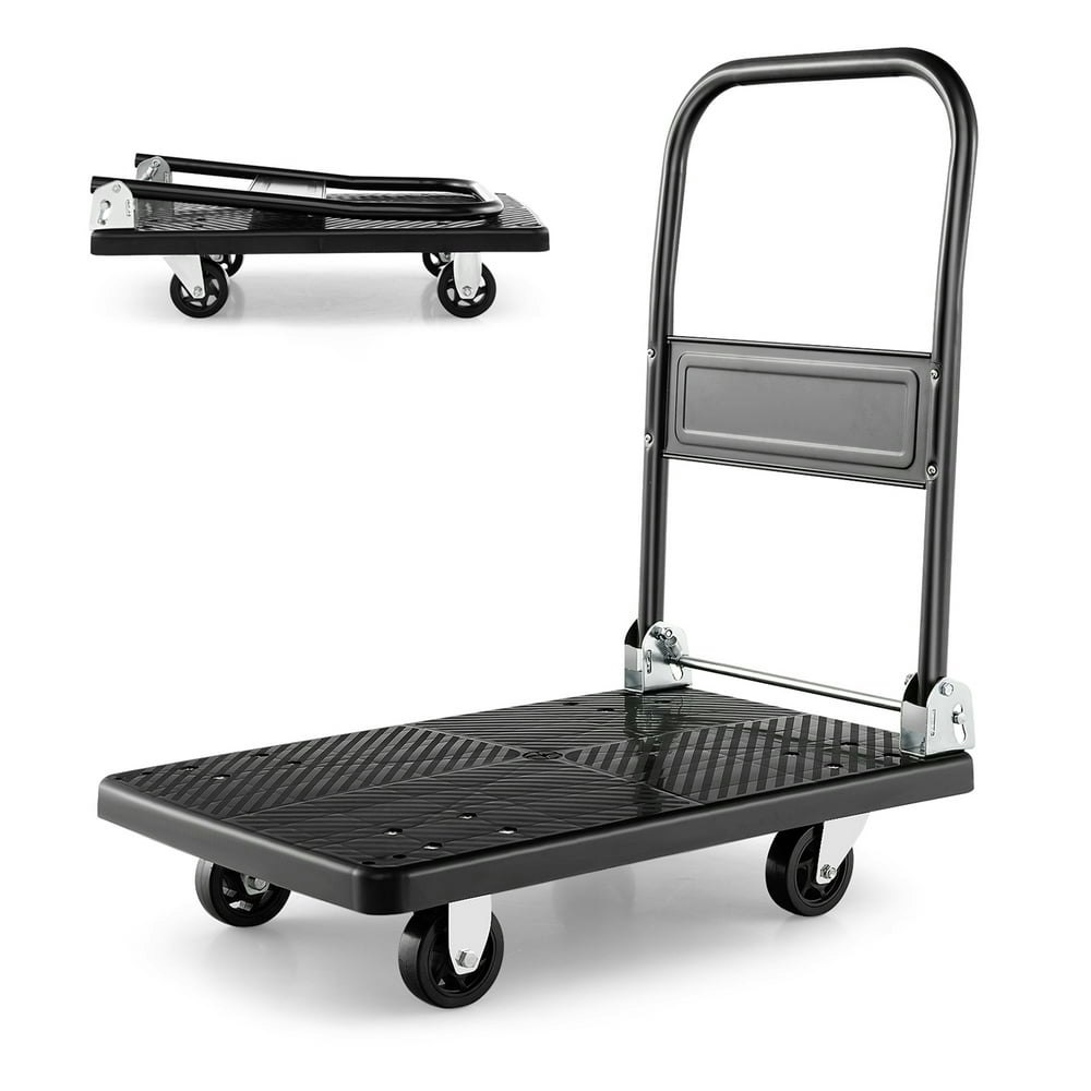Costway Folding Platform Hand Truck Push Cart Dolly 440-lb Capacity: $51.99 Costway Folding Platform Hand Truck Push Cart Dolly 440-lb Capacity: $51.99