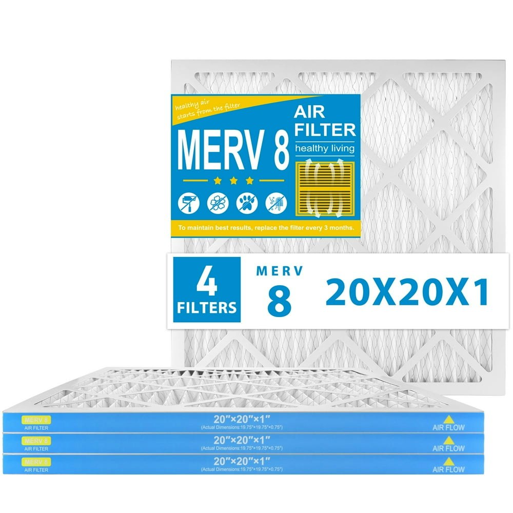 AMI Parts 20x20x1 MERV 8 Pleated Furnace Air Filters 4-Pack: $24.29 AMI Parts 20x20x1 MERV 8 Pleated Furnace Air Filters 4-Pack: $24.29