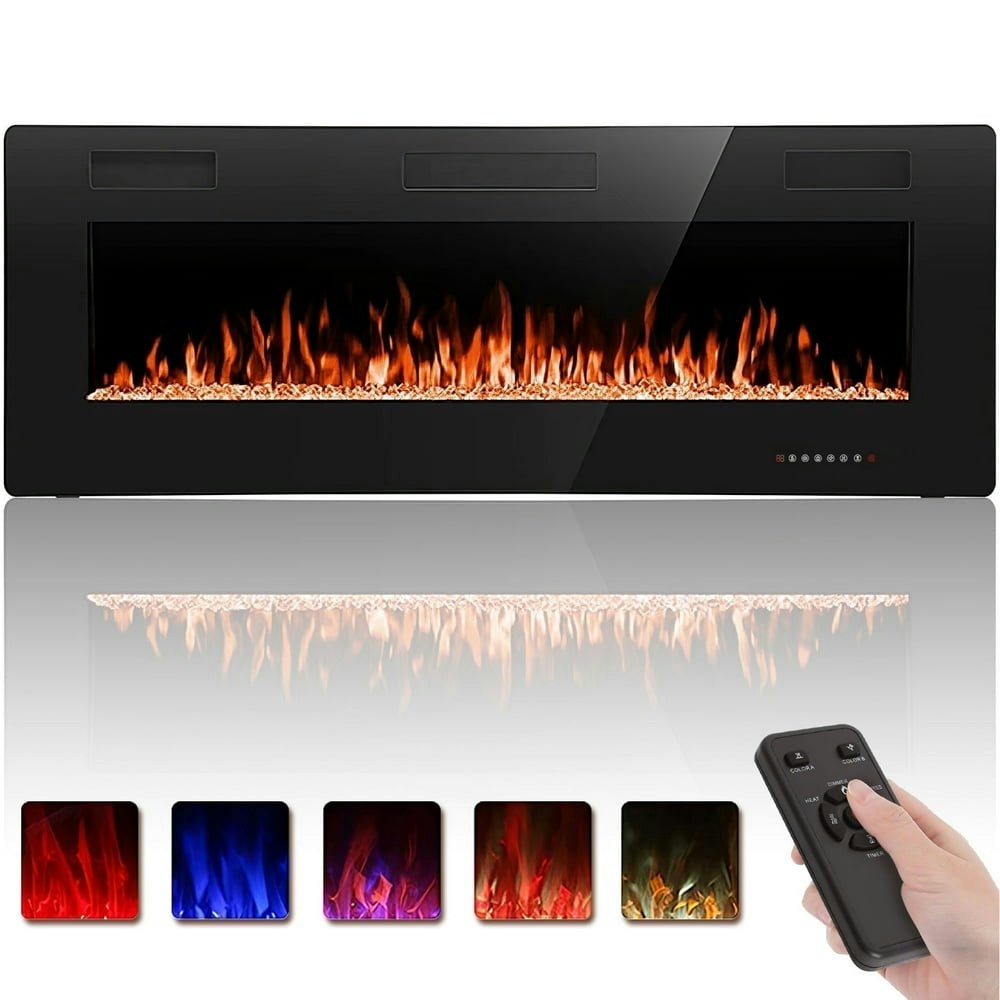 Auseo 50" Wall-Mounted Electric Fireplace Heater: $139.79 Auseo 50" Wall-Mounted Electric Fireplace Heater: $139.79