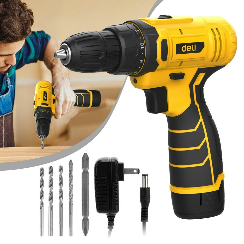 Deli 12V Max Cordless Impact Drill Driver Set with 2.0Ah Battery and Charger: $17.99 Deli 12V Max Cordless Impact Drill Driver Set with 2.0Ah Battery and Charger: $17.99