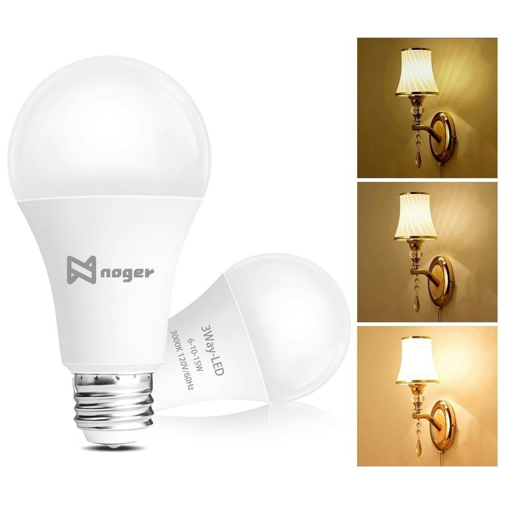 A19 3-Way E26 Light Bulbs 2-Pack: $10 A19 3-Way E26 Light Bulbs 2-Pack: $10
